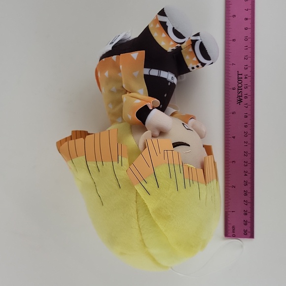 Banpresto Demon Slayer Kimetsu no Yaiba Plush Toy Doll Zenitsu Agatsuma - Picture 3 of 10